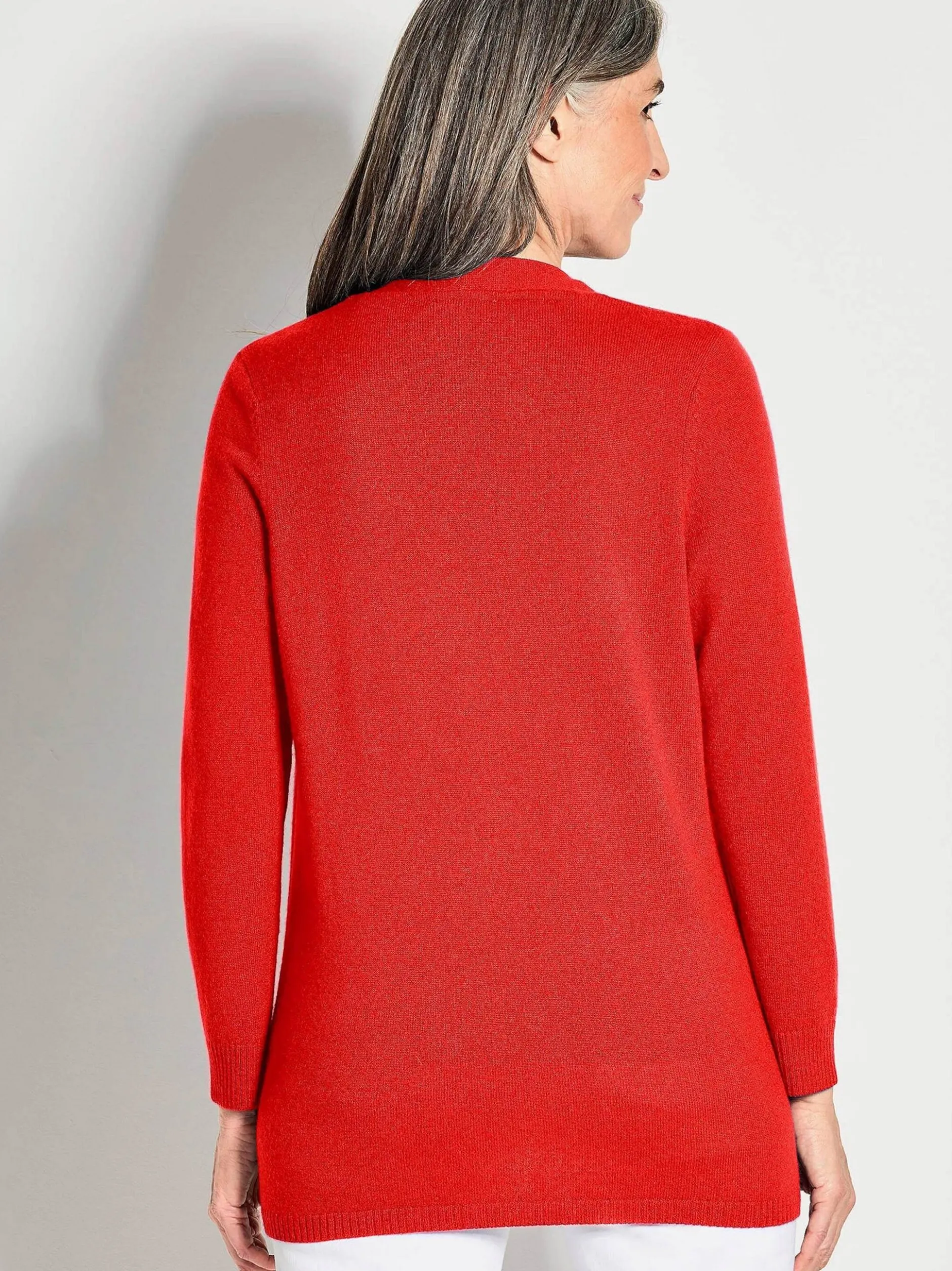 Goldner Damen Strickjacken - Kurzgröße in orange