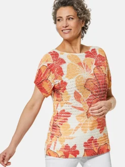 Goldner Damen Strickpullover in orange beige