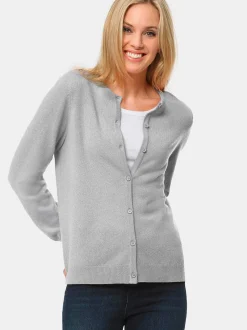 Goldner Damen Strickpullover - Kurzgröße in melange