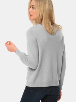 Goldner Damen Strickpullover - Kurzgröße in melange
