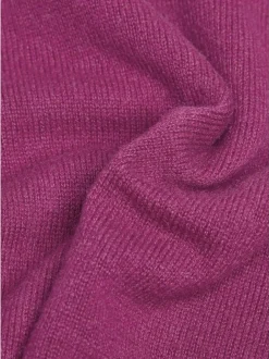 Goldner Damen Strickpullover in lila - Ärmel: langarm
