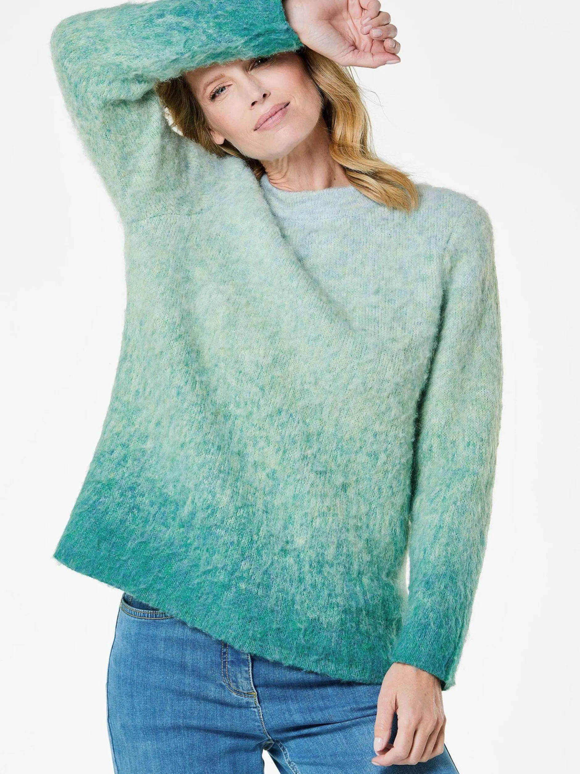Goldner Damen Strick & Pullover in petrol