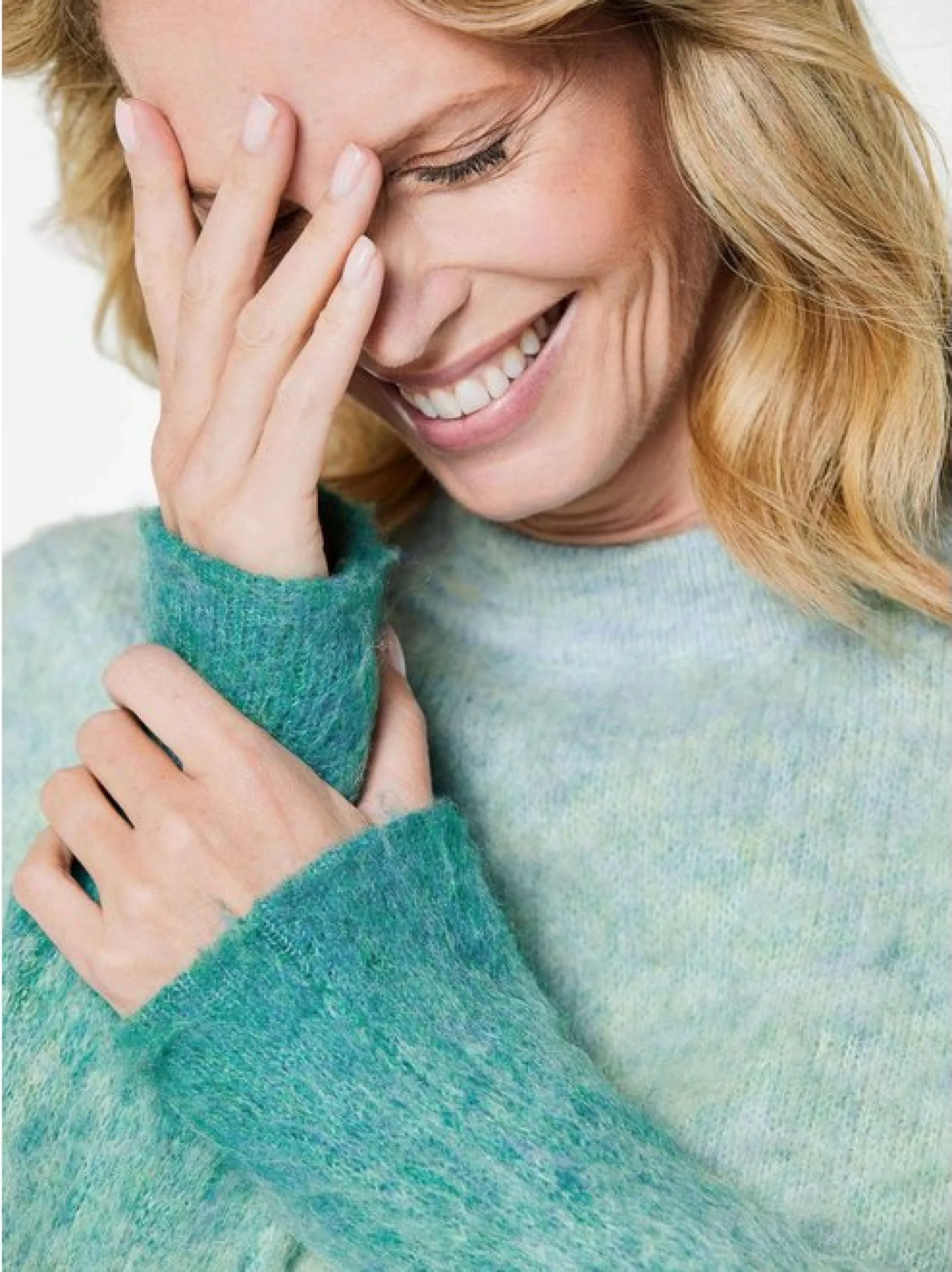 Goldner Damen Strick & Pullover in petrol