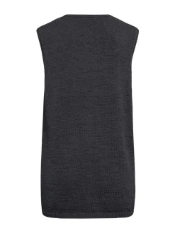 Goldner Damen Strickwesten - Kurzgröße in schwarz