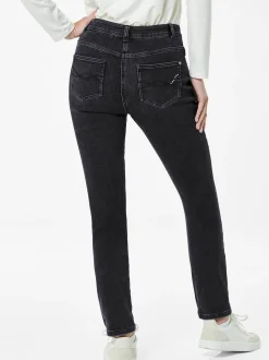 Goldner Damen Thermohosen in schwarz