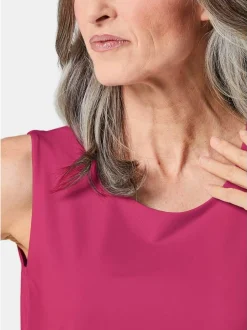 Goldner Damen Tops in pink - Ausschnitt: Rundhals