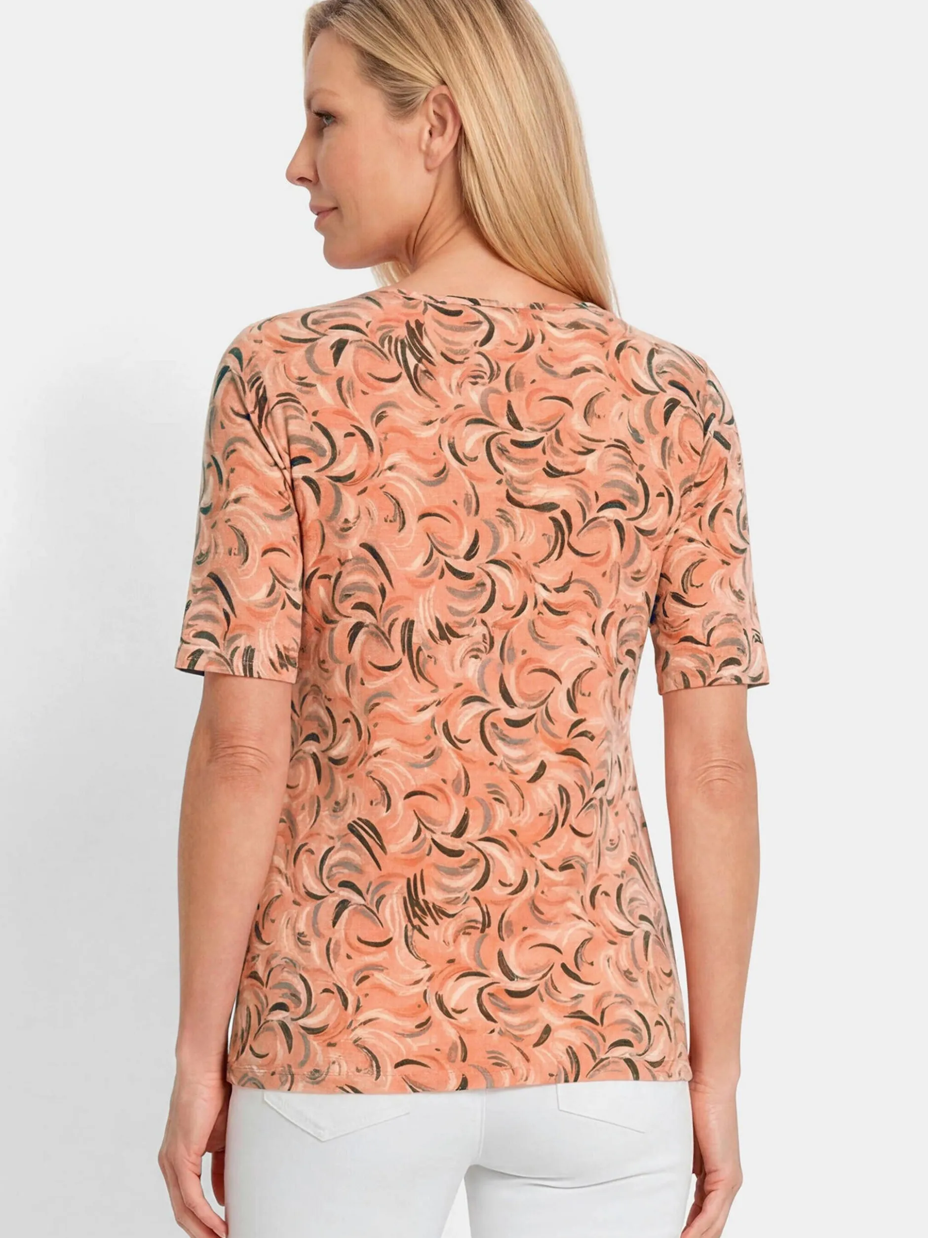 Goldner Damen T-Shirt - Kurzgröße in mehrfarbig