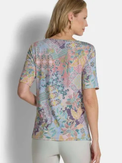 Goldner Damen T-Shirts - Kurzgröße in grün