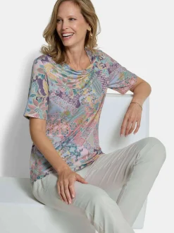 Goldner Damen T-Shirts - Kurzgröße in grün