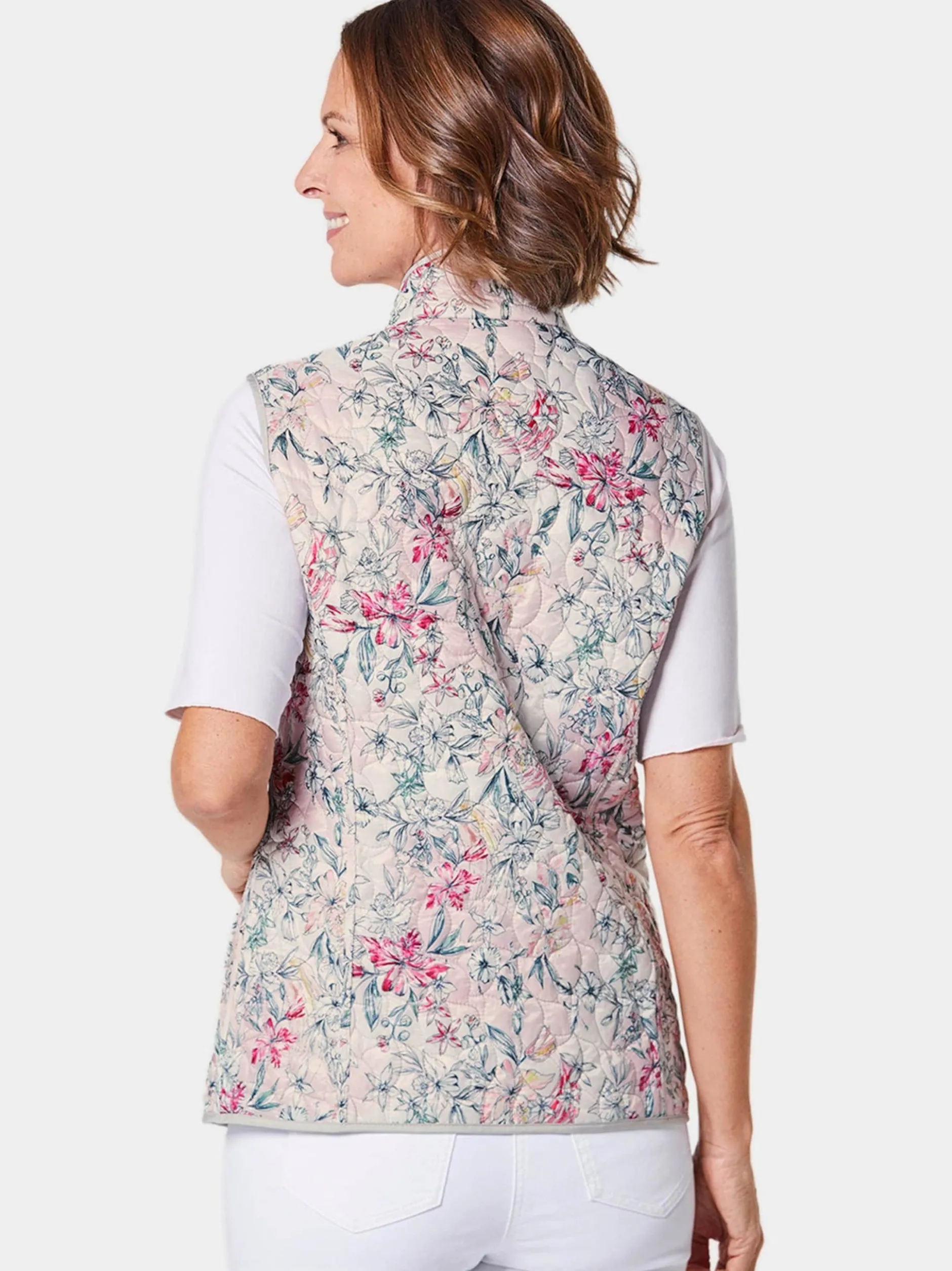 Goldner Damen Westen in grau