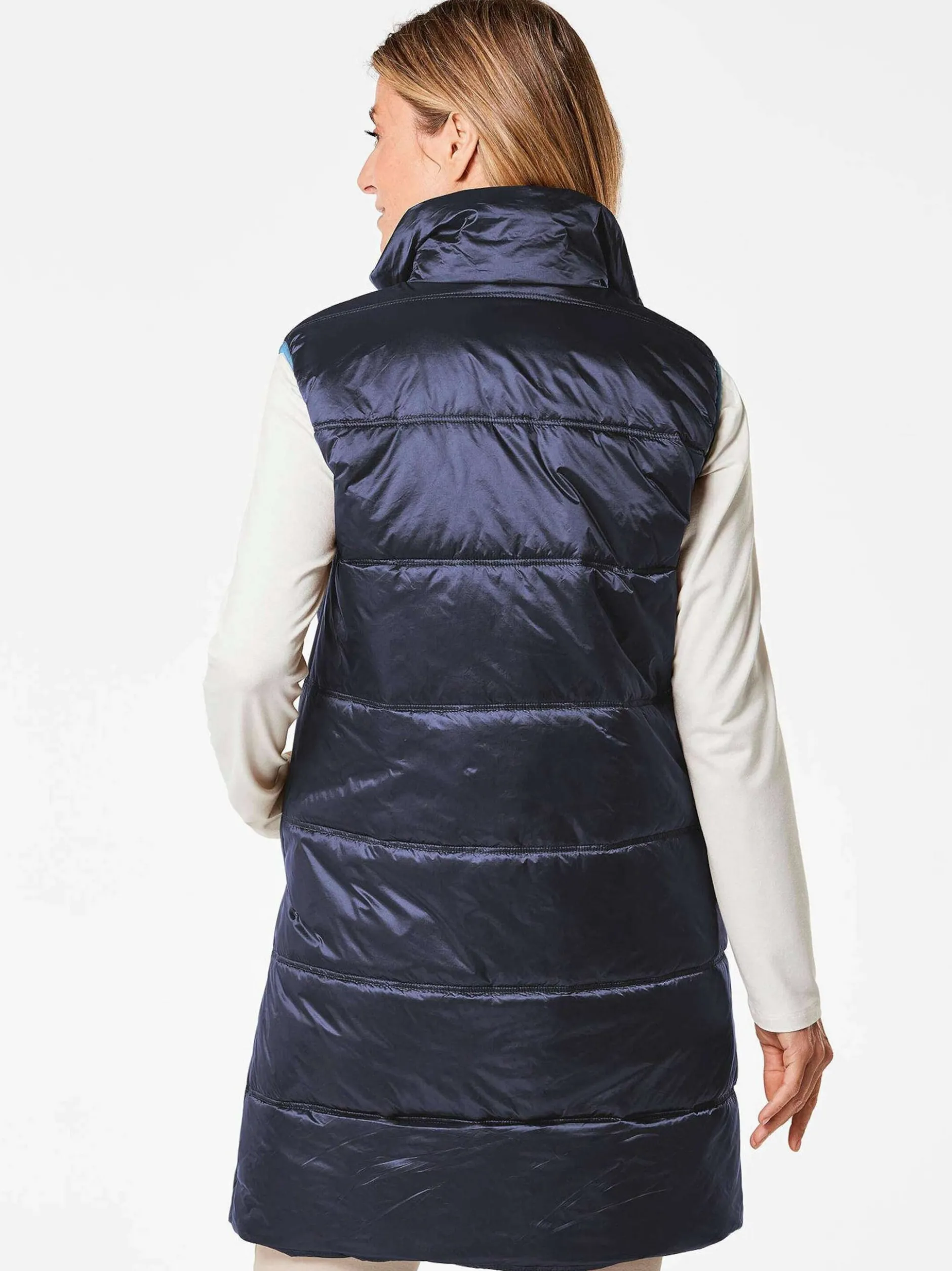Goldner Damen Westen in marine