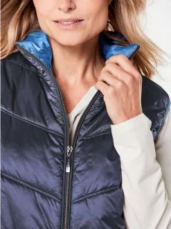 Goldner Damen Westen in marine