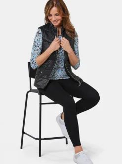 Goldner Damen Westen in schwarz
