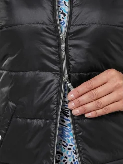 Goldner Damen Westen in schwarz