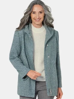 Goldner Damen Winterjacken in grün
