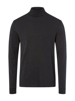 GRAAF Herren Langarmshirt in anthrazit - Ärmel: langarm