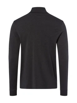 GRAAF Herren Langarmshirt in anthrazit - Ärmel: langarm