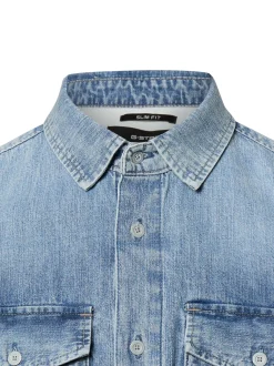 G-Star RAW Herren Jeanshemd - Marine in medium stone