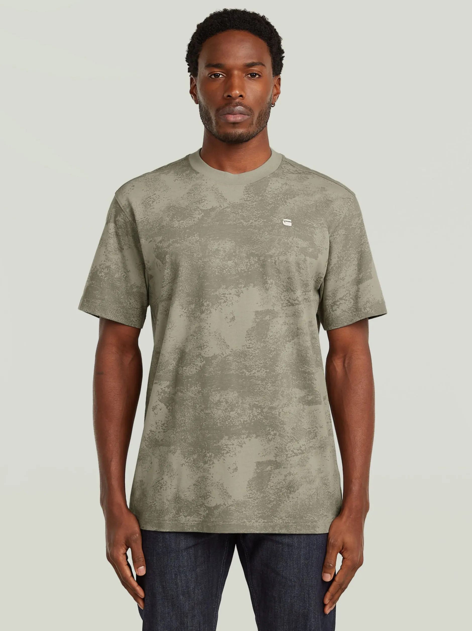 G-Star RAW Herren T-Shirt in schlamm - Ärmel: kurzarm