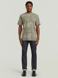 G-Star RAW Herren T-Shirt in schlamm - Ärmel: kurzarm
