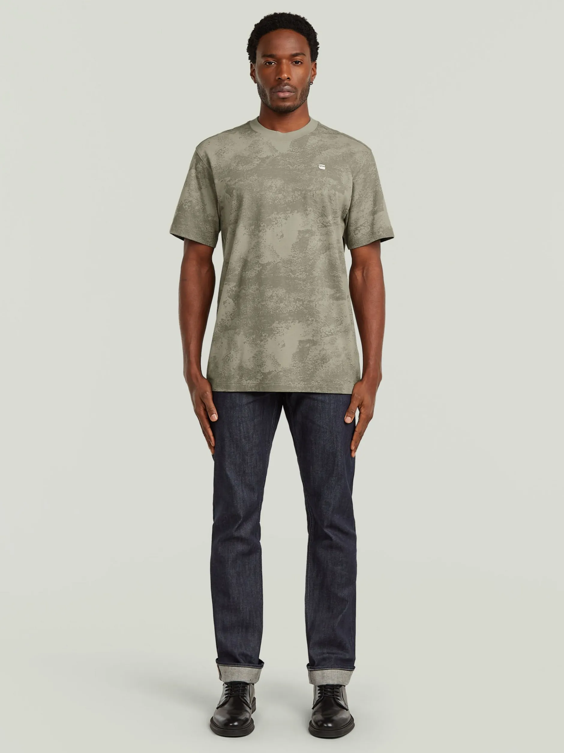 G-Star RAW Herren T-Shirt in schlamm - Ärmel: kurzarm