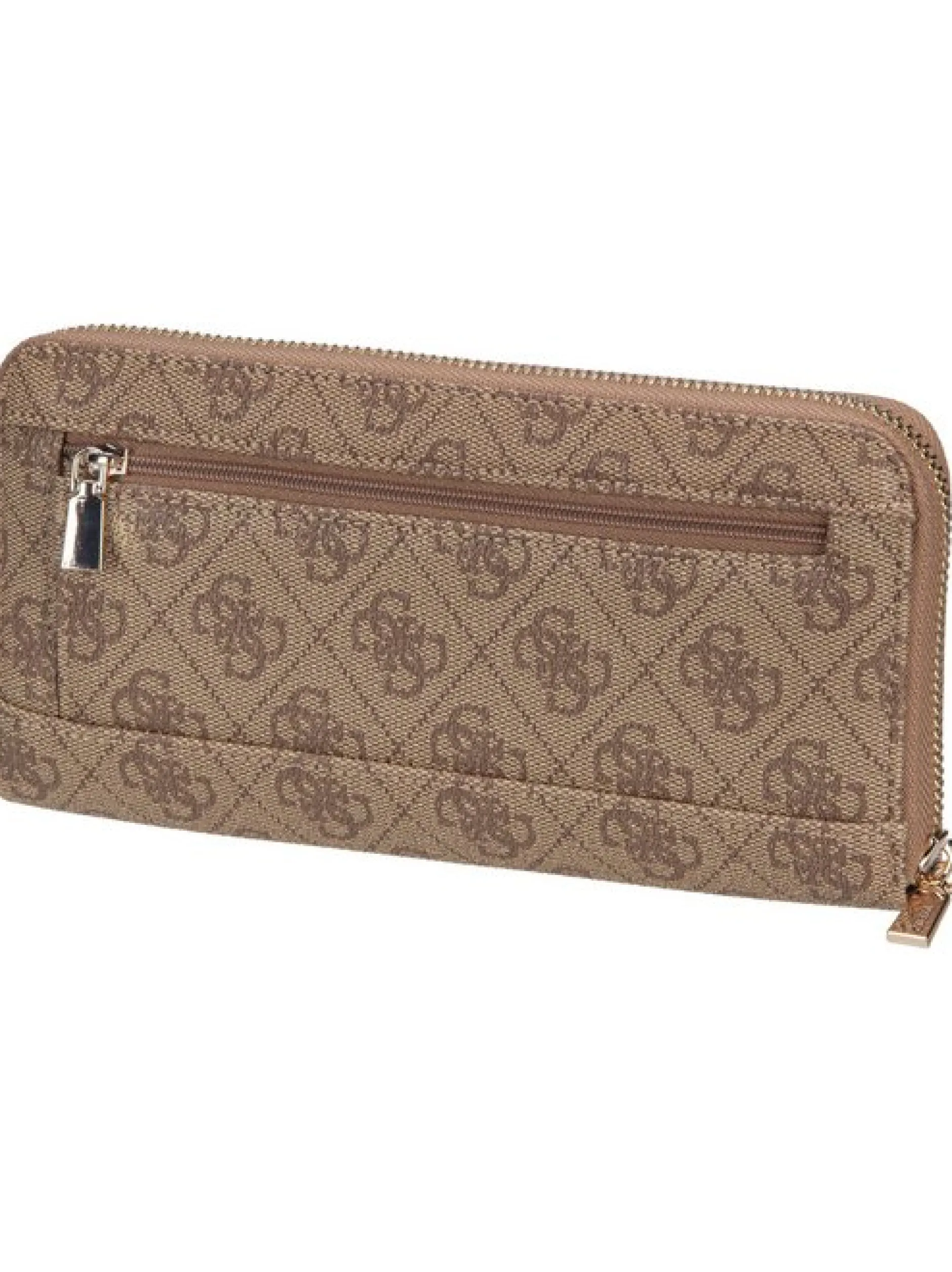 GUESS Damen Geldbörse - Brenton Slg Large Zip Around in braun