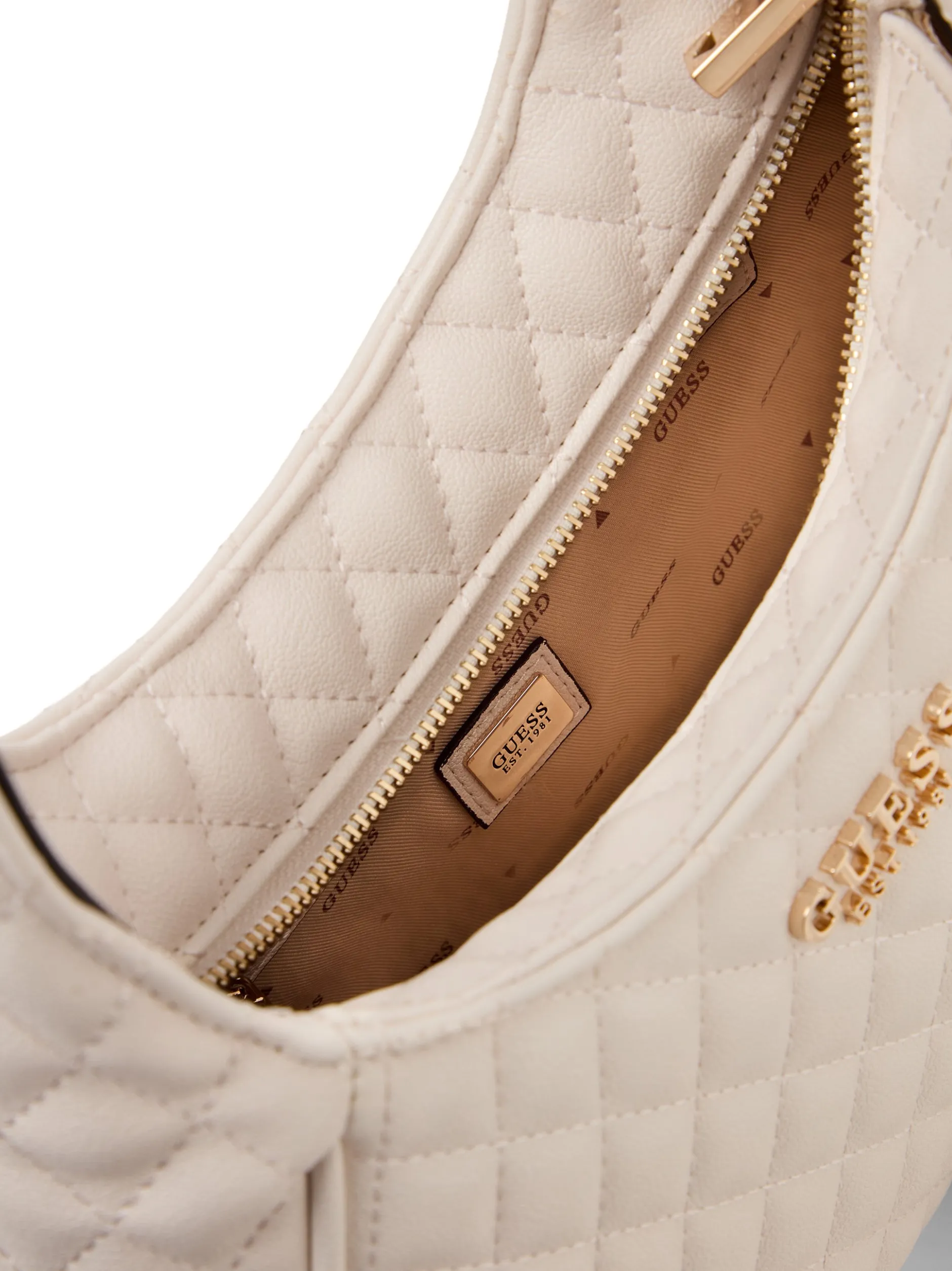 GUESS Damen Handtasche - Atabey in ecru