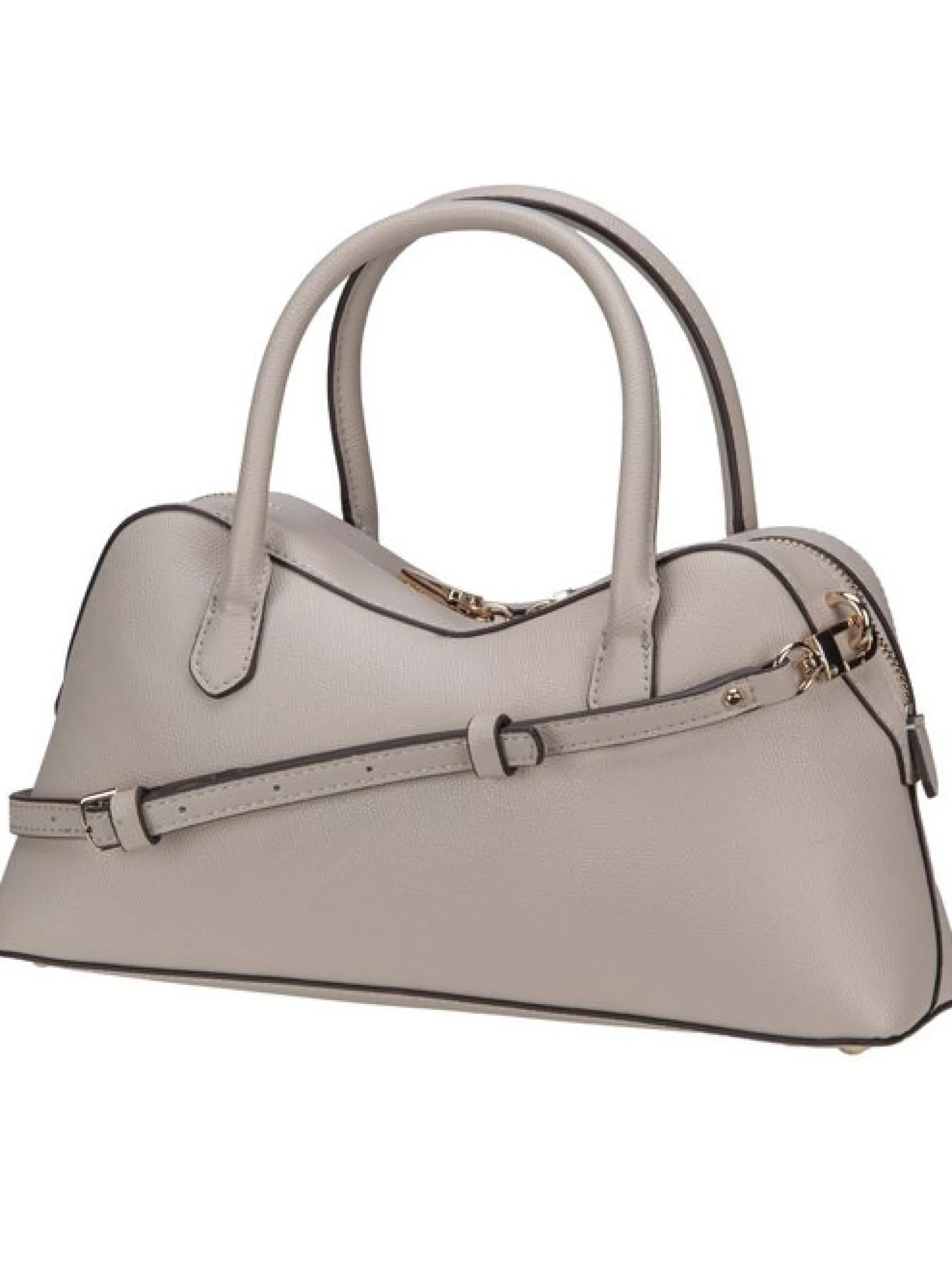 GUESS Damen Handtasche - Davina Satchel in taupe