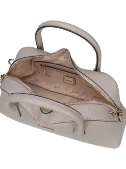 GUESS Damen Handtasche - Davina Satchel in taupe