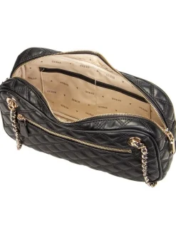 GUESS Damen Handtasche - Giully II Shoulder Satchel in schwarz