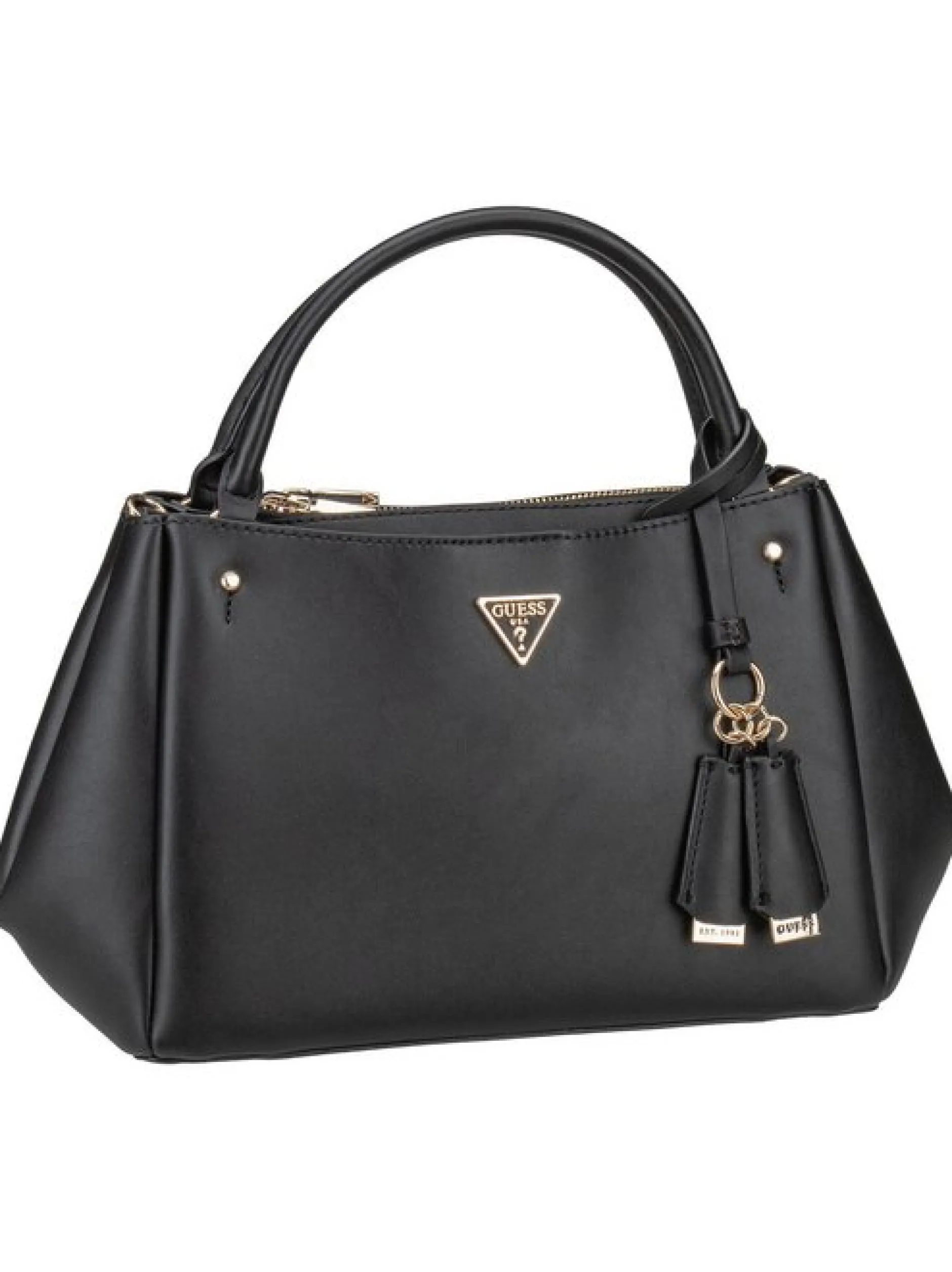 GUESS Damen Handtasche - Talent Multi Comp SAT in schwarz