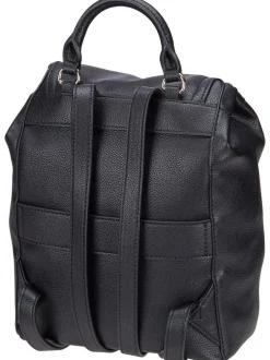 GUESS Damen Rucksack - Manhattan II Flap in schwarz