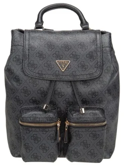 GUESS Damen Rucksack - Manhattan II Flap in grau