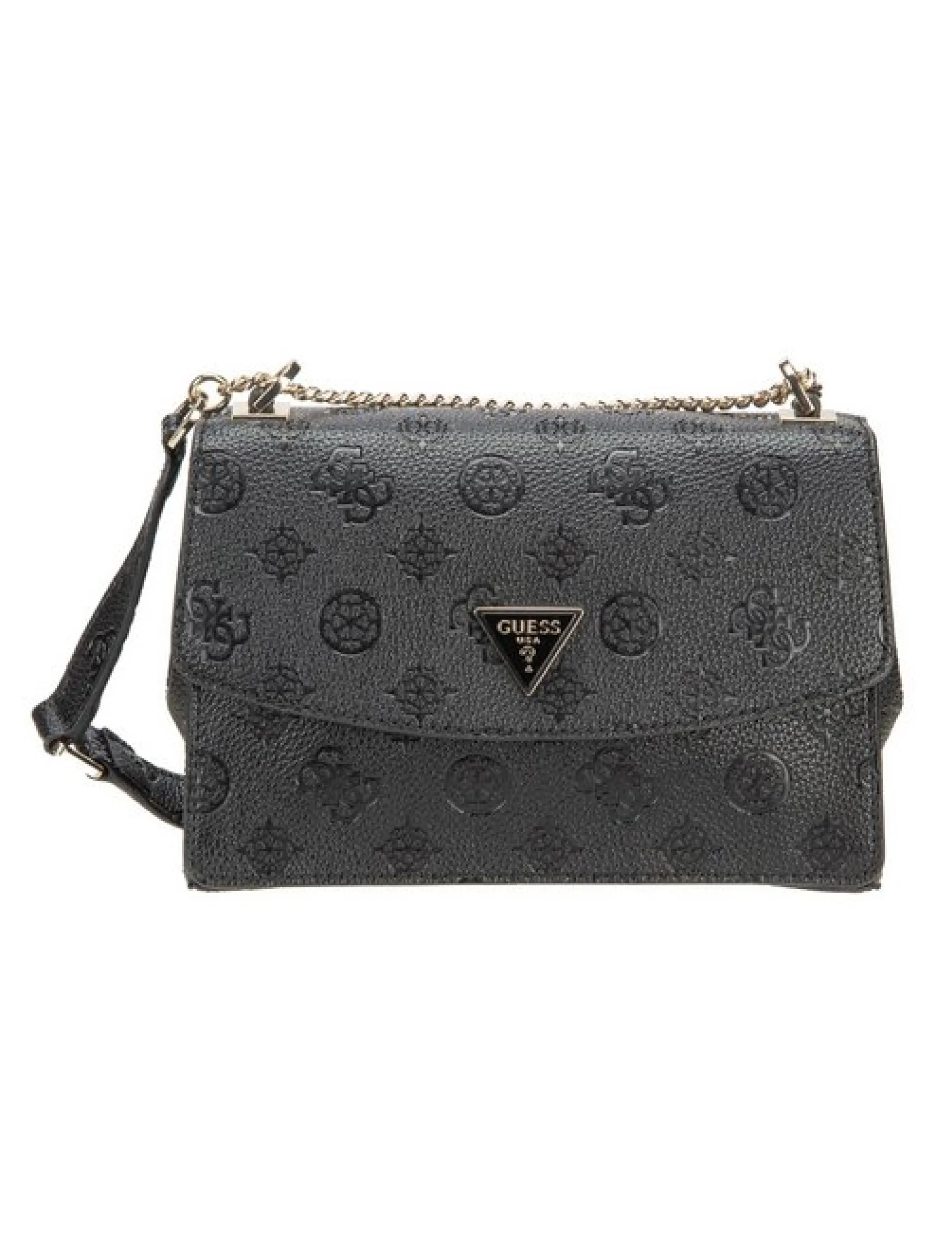 GUESS Damen Schultertasche - Cresidia II Conv XBody Flap in schwarz