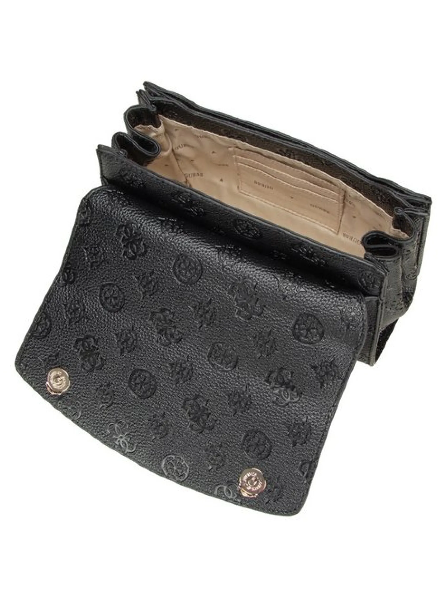 GUESS Damen Schultertasche - Cresidia II Conv XBody Flap in schwarz