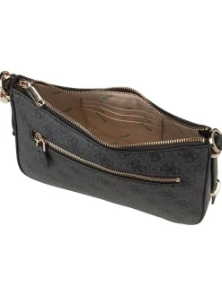 GUESS Damen Schultertasche - Eco Erica Top Zip in schwarz
