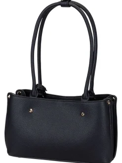 GUESS Damen Schultertasche - Meridian II Shoulder SAT in schwarz
