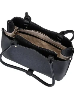 GUESS Damen Schultertasche - Meridian II Shoulder SAT in schwarz