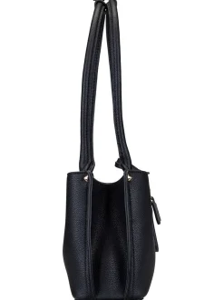 GUESS Damen Schultertasche - Meridian II Shoulder SAT in schwarz