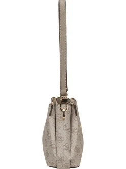 GUESS Damen Schultertasche - Noelle II 3 Comp Xbody in grau