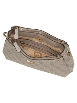 GUESS Damen Schultertasche - Noelle II 3 Comp Xbody in grau