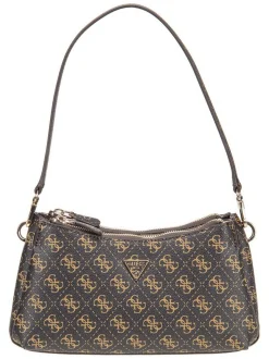 GUESS Damen Schultertasche - Noelle II 3 Comp Xbody in braun
