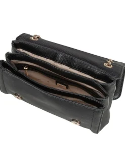 GUESS Damen Schultertasche - Noelle II Conv XBody Flap in schwarz