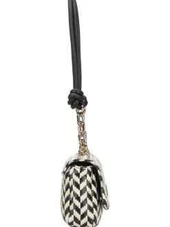 GUESS Damen Schultertasche - Tessi Flap Shoulder in schwarz