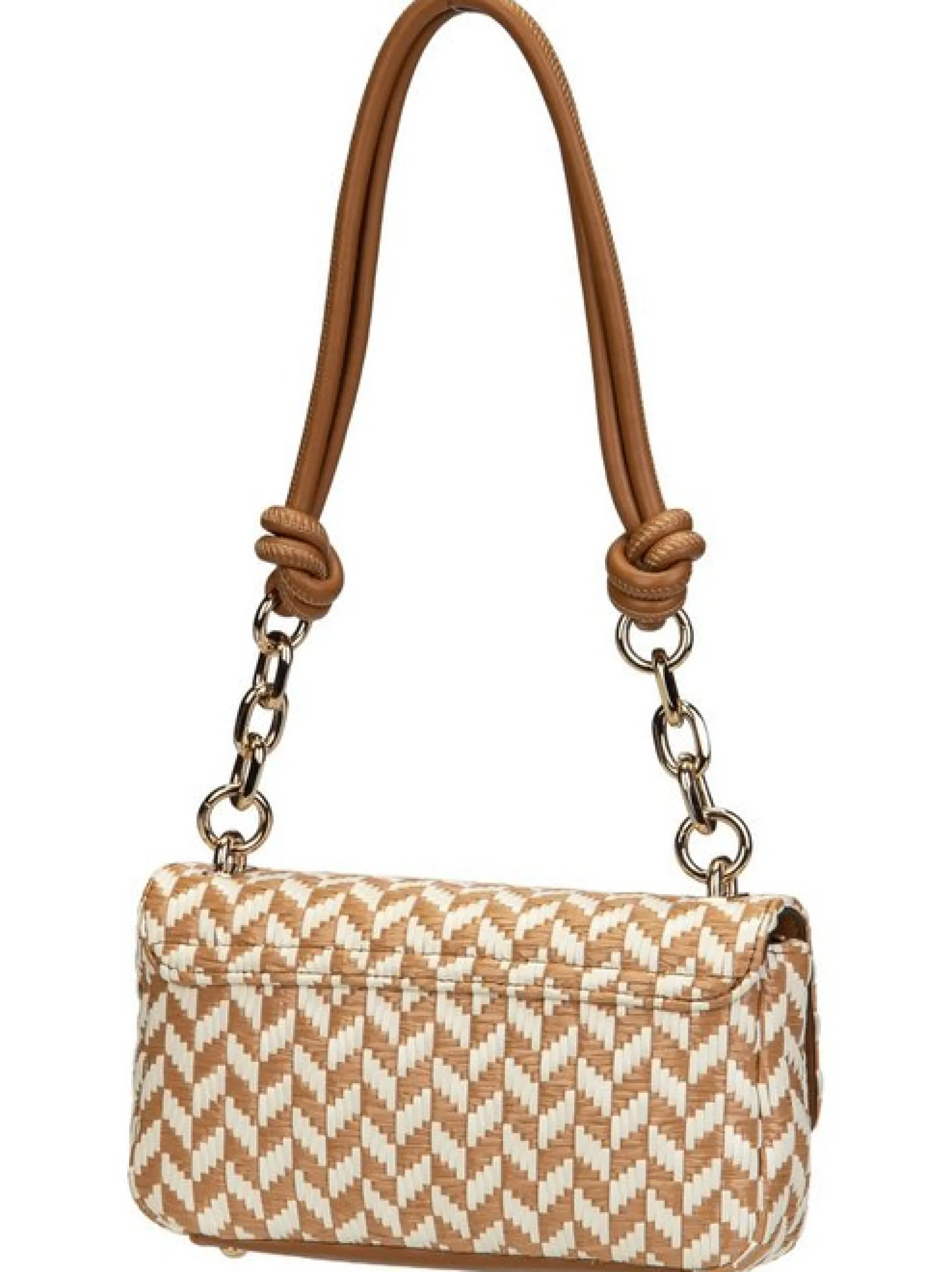 GUESS Damen Schultertasche - Tessi Flap Shoulder in cognac