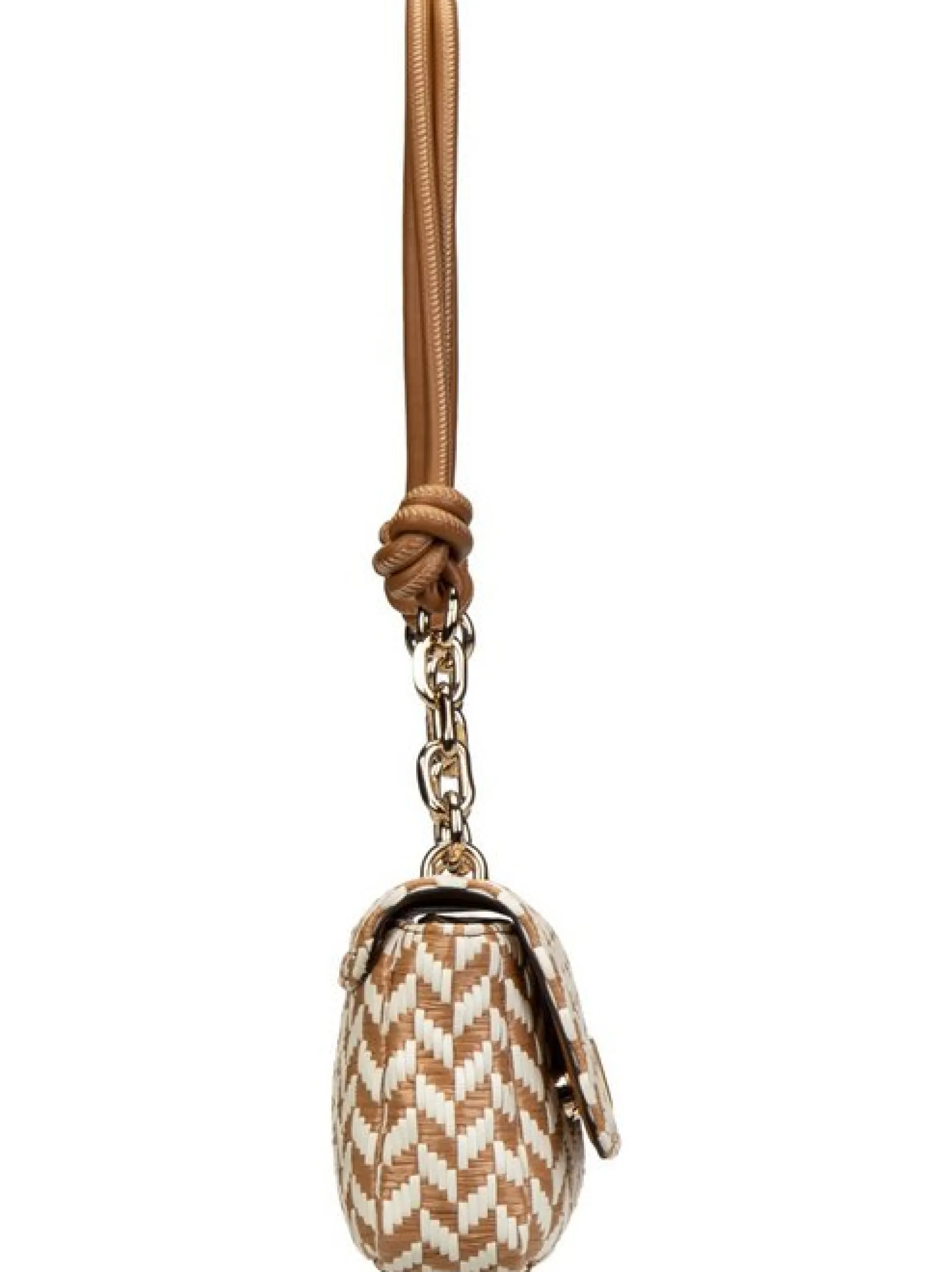 GUESS Damen Schultertasche - Tessi Flap Shoulder in cognac