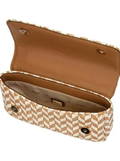 GUESS Damen Schultertasche - Tessi Flap Shoulder in cognac