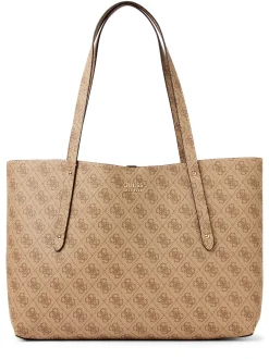 GUESS Damen Shopper - Brenton in melange taupe