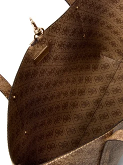 GUESS Damen Shopper - Brenton in melange taupe