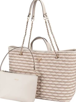 GUESS Damen Shopper - Giully II Large 2 In 1 Tote in taupe